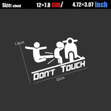 Noizzy Don't touch My Motorcycle Stickers Bike Moped Decals Funny Vinyl Reflective Warning Black White Tuning Styling Accessories